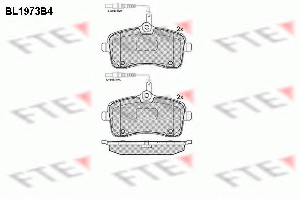 Imagine set placute frana,frana disc FTE BL1973B4