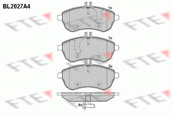 Imagine set placute frana,frana disc FTE BL2027A4