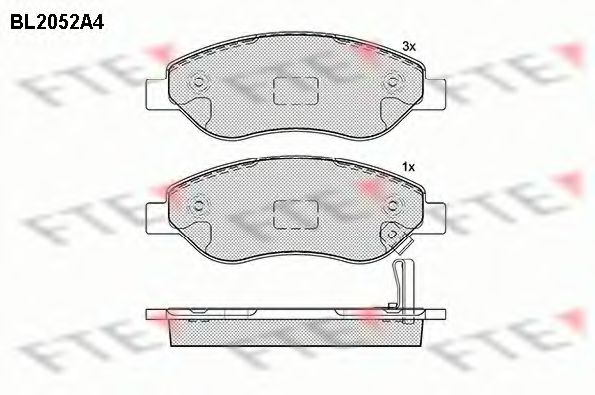 Imagine set placute frana,frana disc FTE BL2052A4