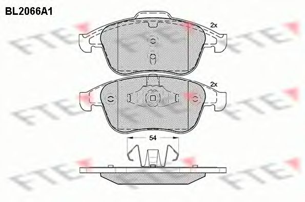 Imagine set placute frana,frana disc FTE BL2066A1