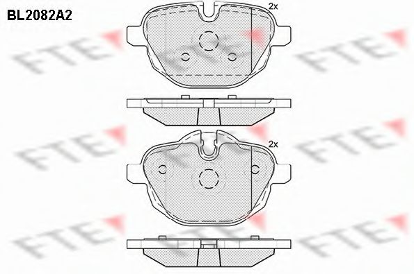 Imagine set placute frana,frana disc FTE BL2082A2