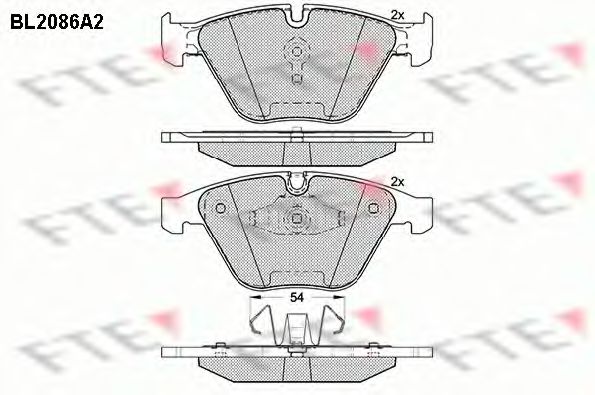 Imagine set placute frana,frana disc FTE BL2086A2