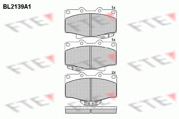 Imagine set placute frana,frana disc FTE BL2139A1