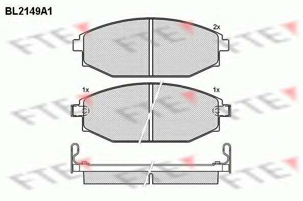 Imagine set placute frana,frana disc FTE BL2149A1