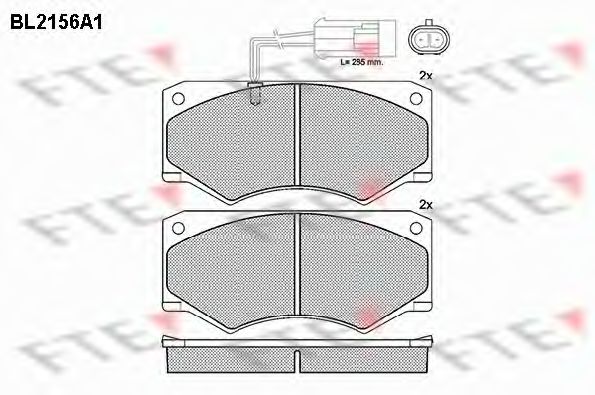 Imagine set placute frana,frana disc FTE BL2156A1