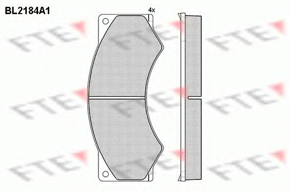 Imagine set placute frana,frana disc FTE BL2184A1