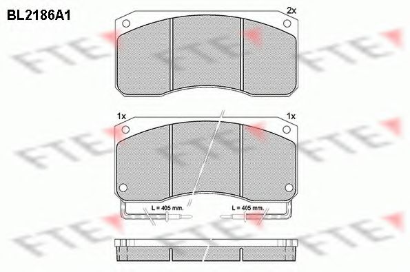 Imagine set placute frana,frana disc FTE BL2186A1