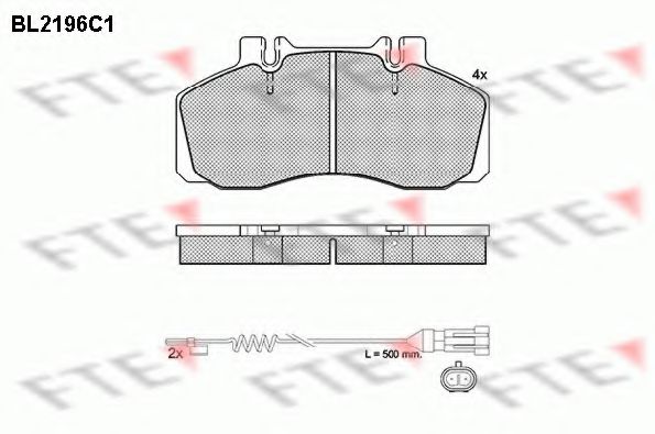 Imagine set placute frana,frana disc FTE BL2196C1