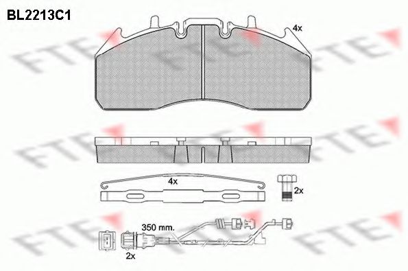 Imagine set placute frana,frana disc FTE BL2213C1