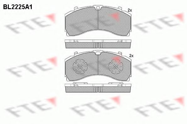 Imagine set placute frana,frana disc FTE BL2225A1