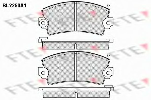 Imagine set placute frana,frana disc FTE BL2250A1