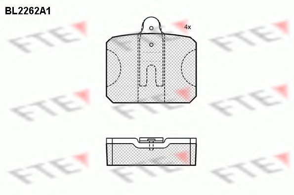 Imagine set placute frana,frana disc FTE BL2262A1