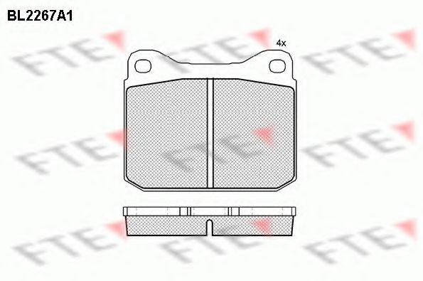 Imagine set placute frana,frana disc FTE BL2267A1