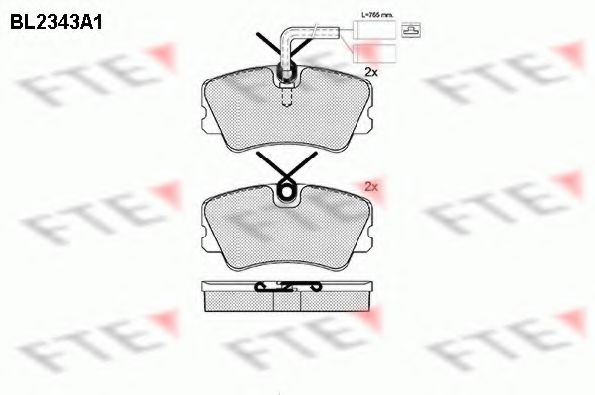 Imagine set placute frana,frana disc FTE BL2343A1