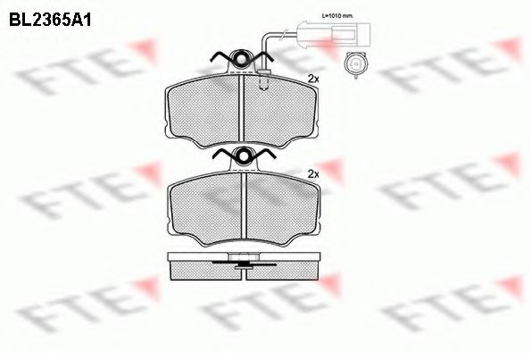 Imagine set placute frana,frana disc FTE BL2365A1