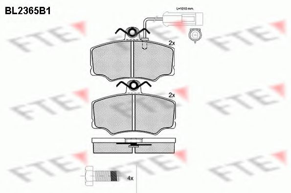 Imagine set placute frana,frana disc FTE BL2365B1