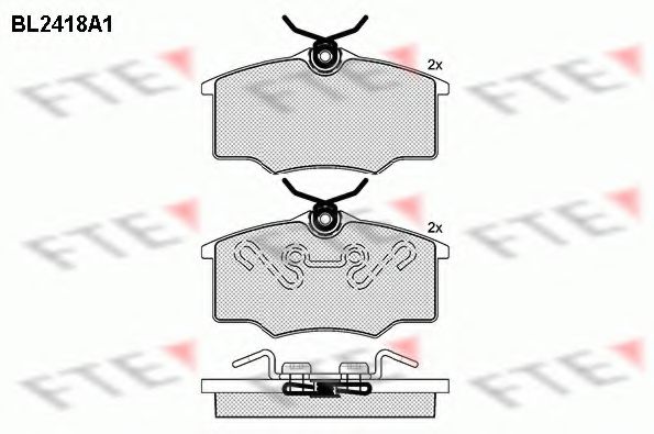 Imagine set placute frana,frana disc FTE BL2418A1