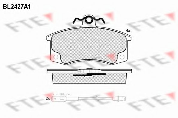 Imagine set placute frana,frana disc FTE BL2427A1