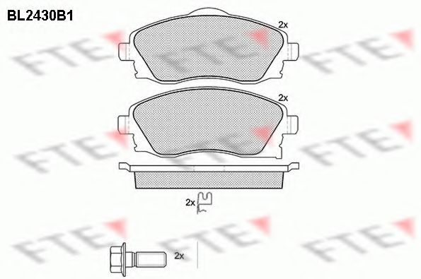 Imagine set placute frana,frana disc FTE BL2430B1