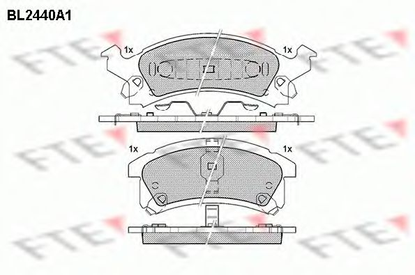 Imagine set placute frana,frana disc FTE BL2440A1