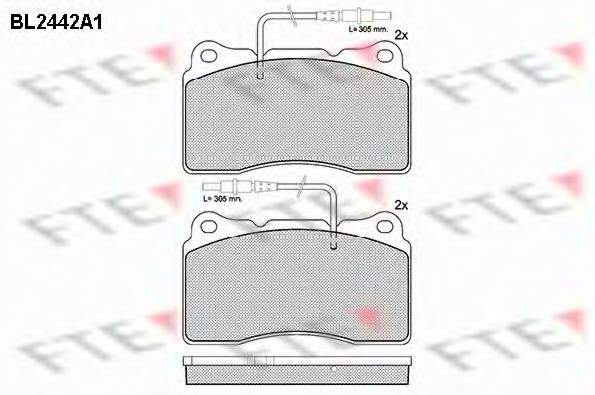 Imagine set placute frana,frana disc FTE BL2442A1