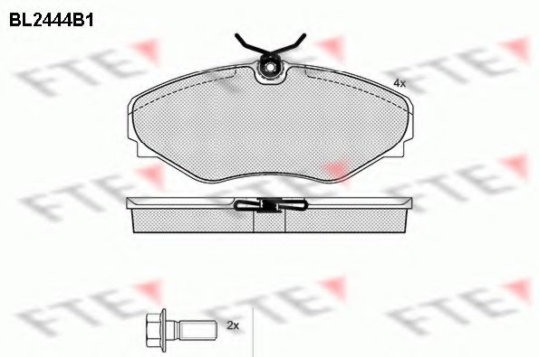 Imagine set placute frana,frana disc FTE BL2444B1