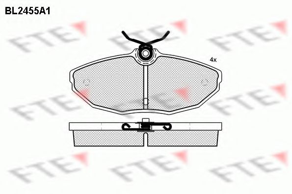 Imagine set placute frana,frana disc FTE BL2455A1