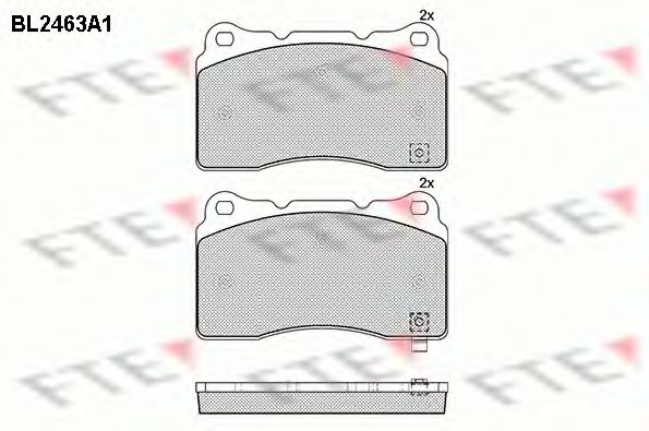 Imagine set placute frana,frana disc FTE BL2463A1