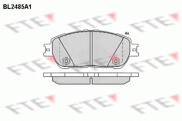 Imagine set placute frana,frana disc FTE BL2485A1