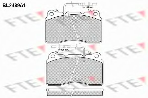 Imagine set placute frana,frana disc FTE BL2489A1