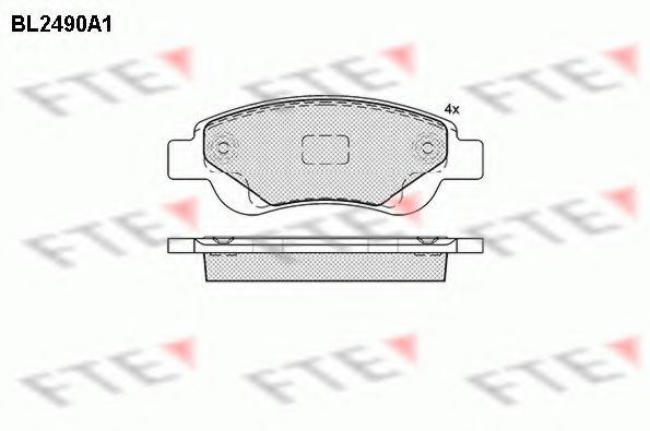 Imagine set placute frana,frana disc FTE BL2490A1