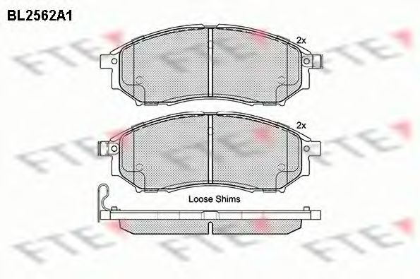 Imagine set placute frana,frana disc FTE BL2562A1