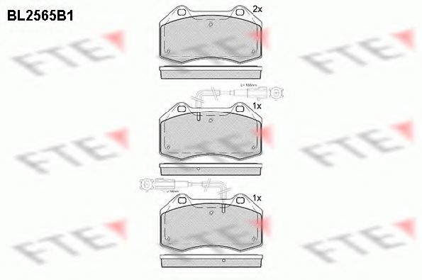 Imagine set placute frana,frana disc FTE BL2565B1