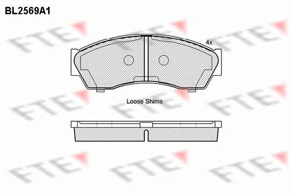 Imagine set placute frana,frana disc FTE BL2569A1