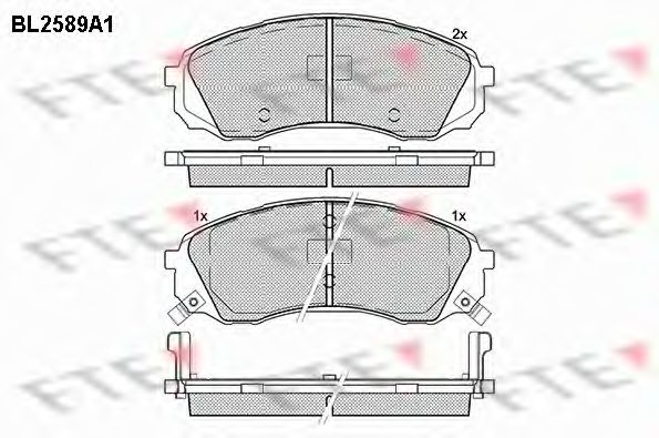 Imagine set placute frana,frana disc FTE BL2589A1