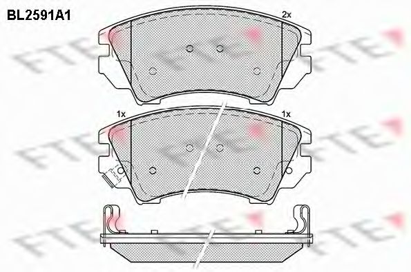 Imagine set placute frana,frana disc FTE BL2591A1