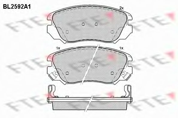 Imagine set placute frana,frana disc FTE BL2592A1