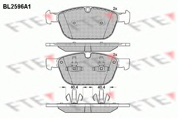 Imagine set placute frana,frana disc FTE BL2596A1