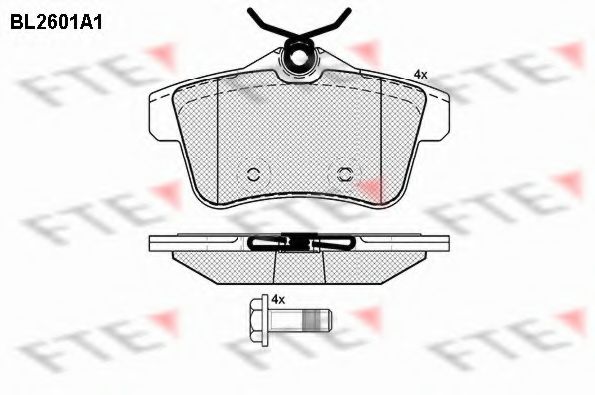 Imagine set placute frana,frana disc FTE BL2601A1