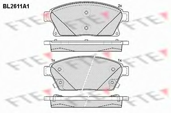 Imagine set placute frana,frana disc FTE BL2611A1