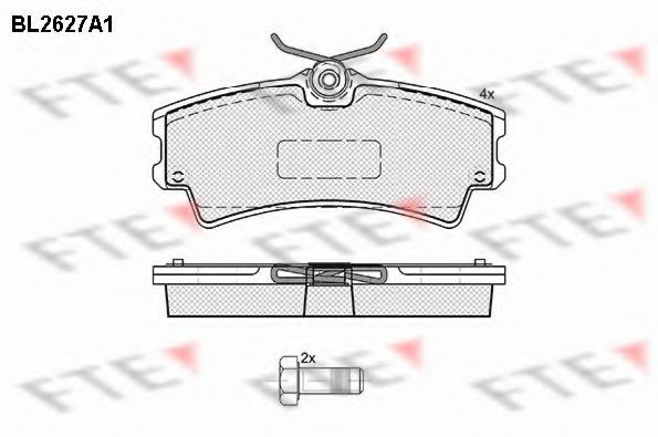 Imagine set placute frana,frana disc FTE BL2627A1