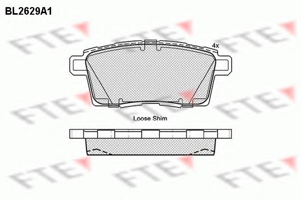 Imagine set placute frana,frana disc FTE BL2629A1