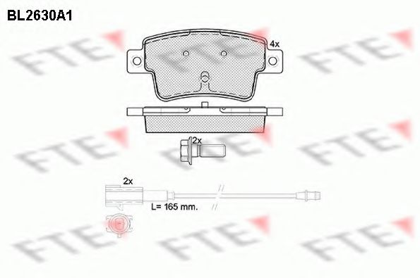 Imagine set placute frana,frana disc FTE BL2630A1