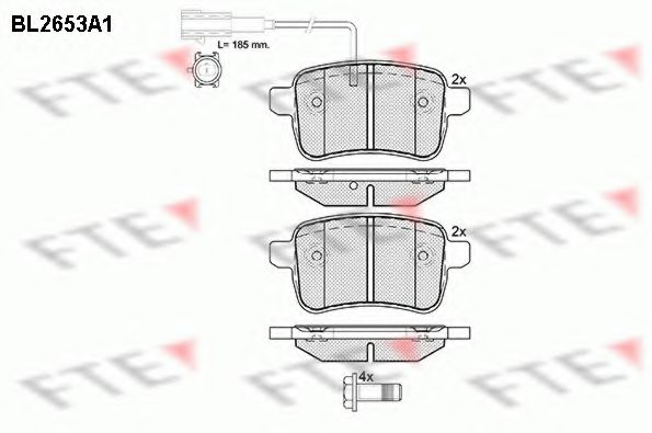 Imagine set placute frana,frana disc FTE BL2653A1