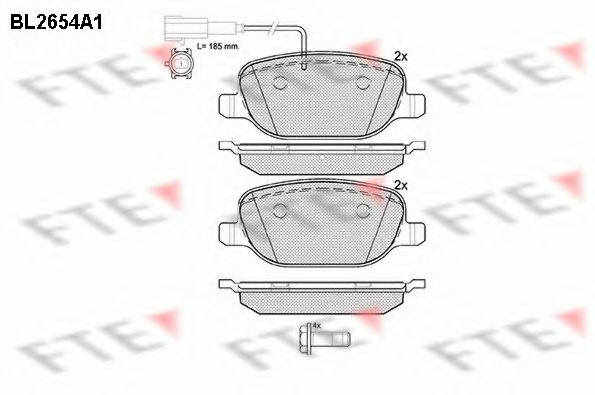 Imagine set placute frana,frana disc FTE BL2654A1