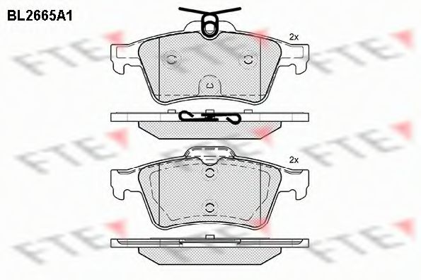 Imagine set placute frana,frana disc FTE BL2665A1