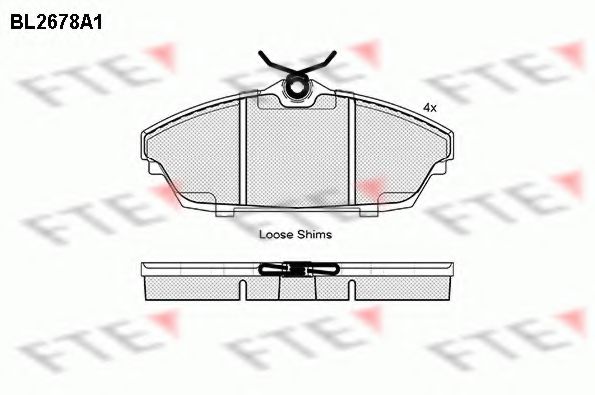 Imagine set placute frana,frana disc FTE BL2678A1