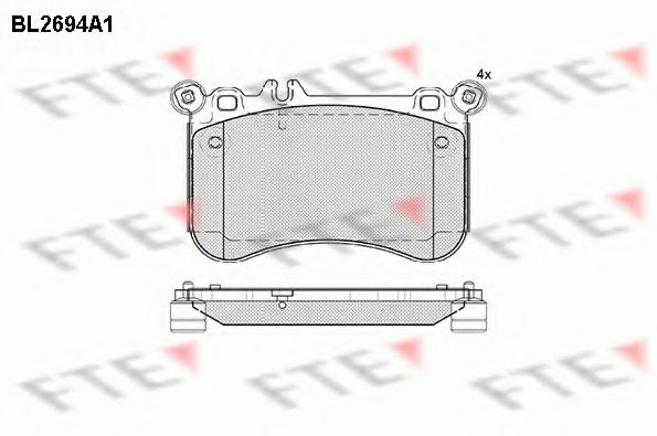 Imagine set placute frana,frana disc FTE BL2694A1