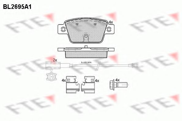 Imagine set placute frana,frana disc FTE BL2695A1