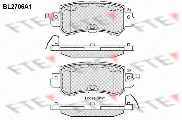 Imagine set placute frana,frana disc FTE BL2706A1